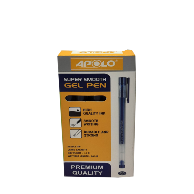Makroclick | APOLO Gel Pen A-101 Blue x 12Pcs